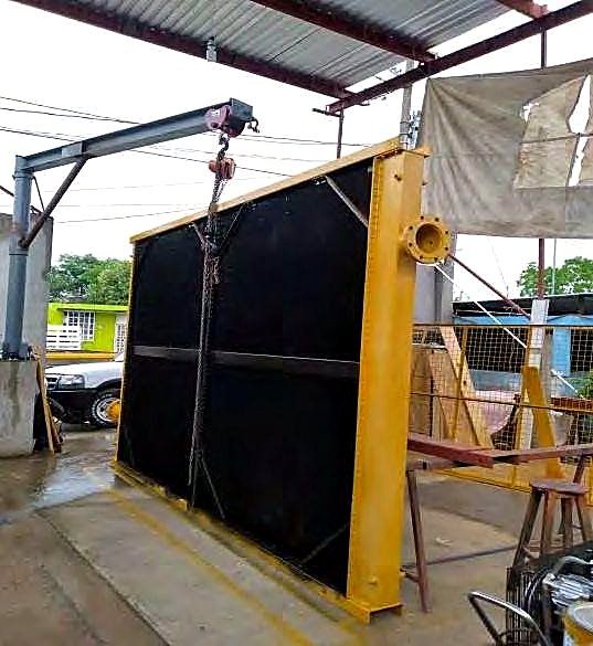 Fabricación de radiador industrial en taller RETAB