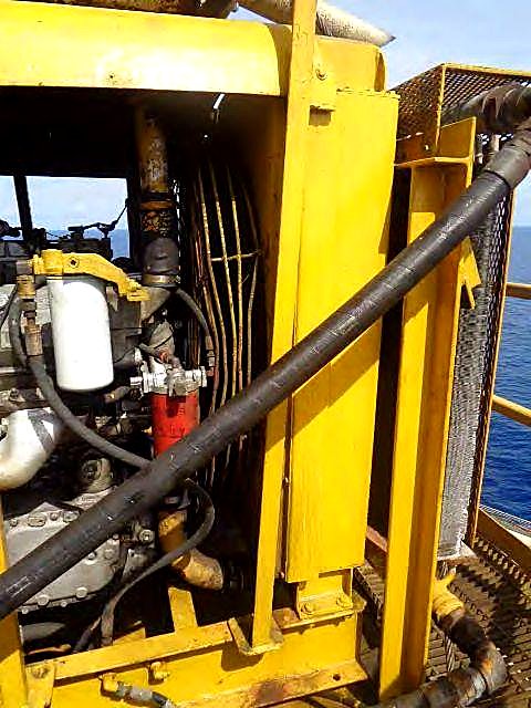 Enfriador de aceite instalado en plataforma
